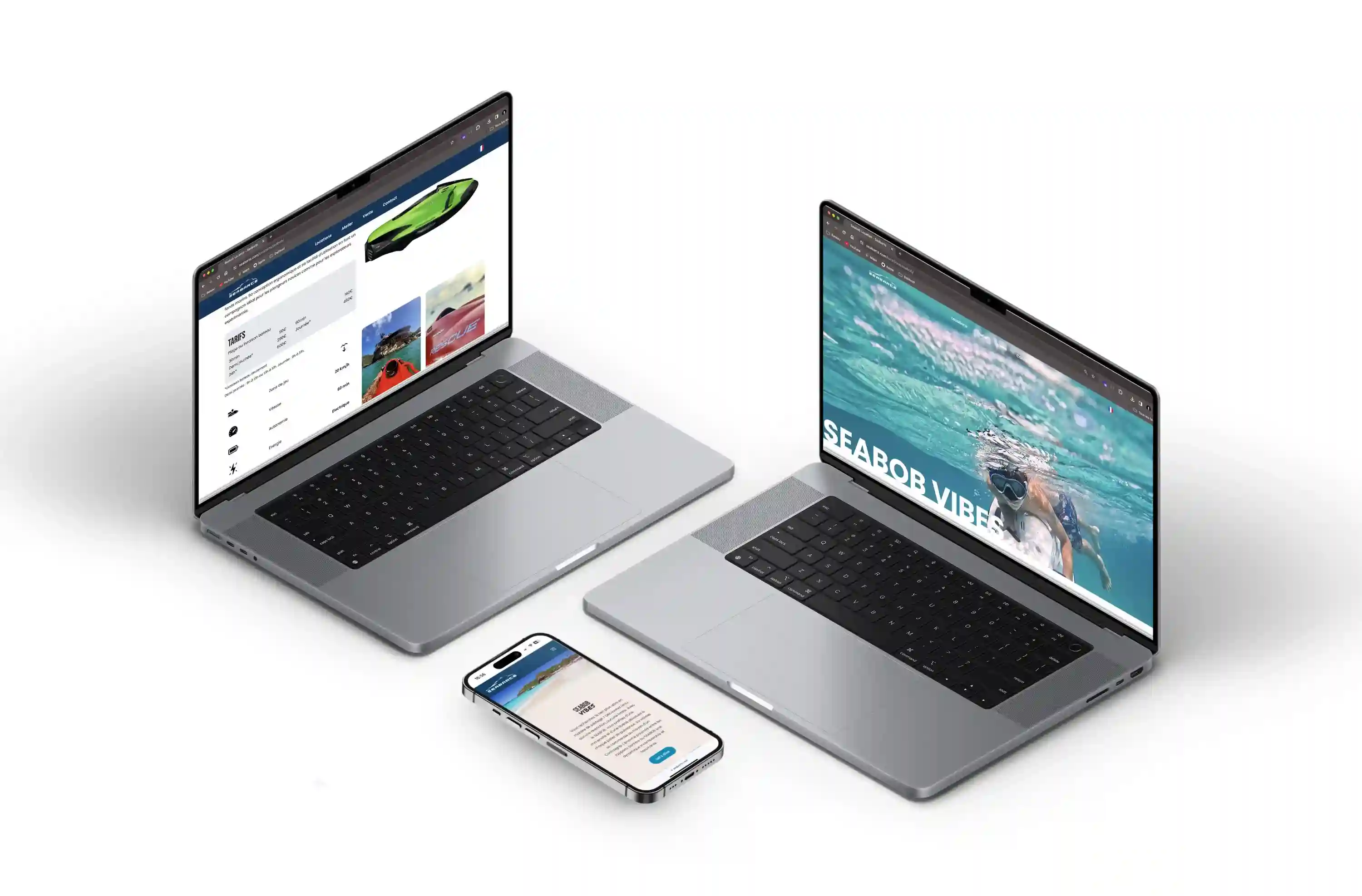 SeaBarts Watersports mockup