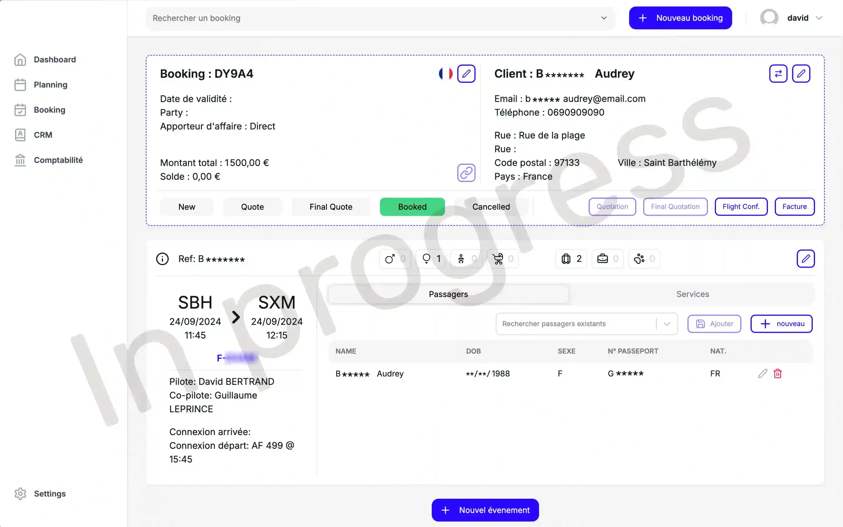 Compagnie XYZ mockup