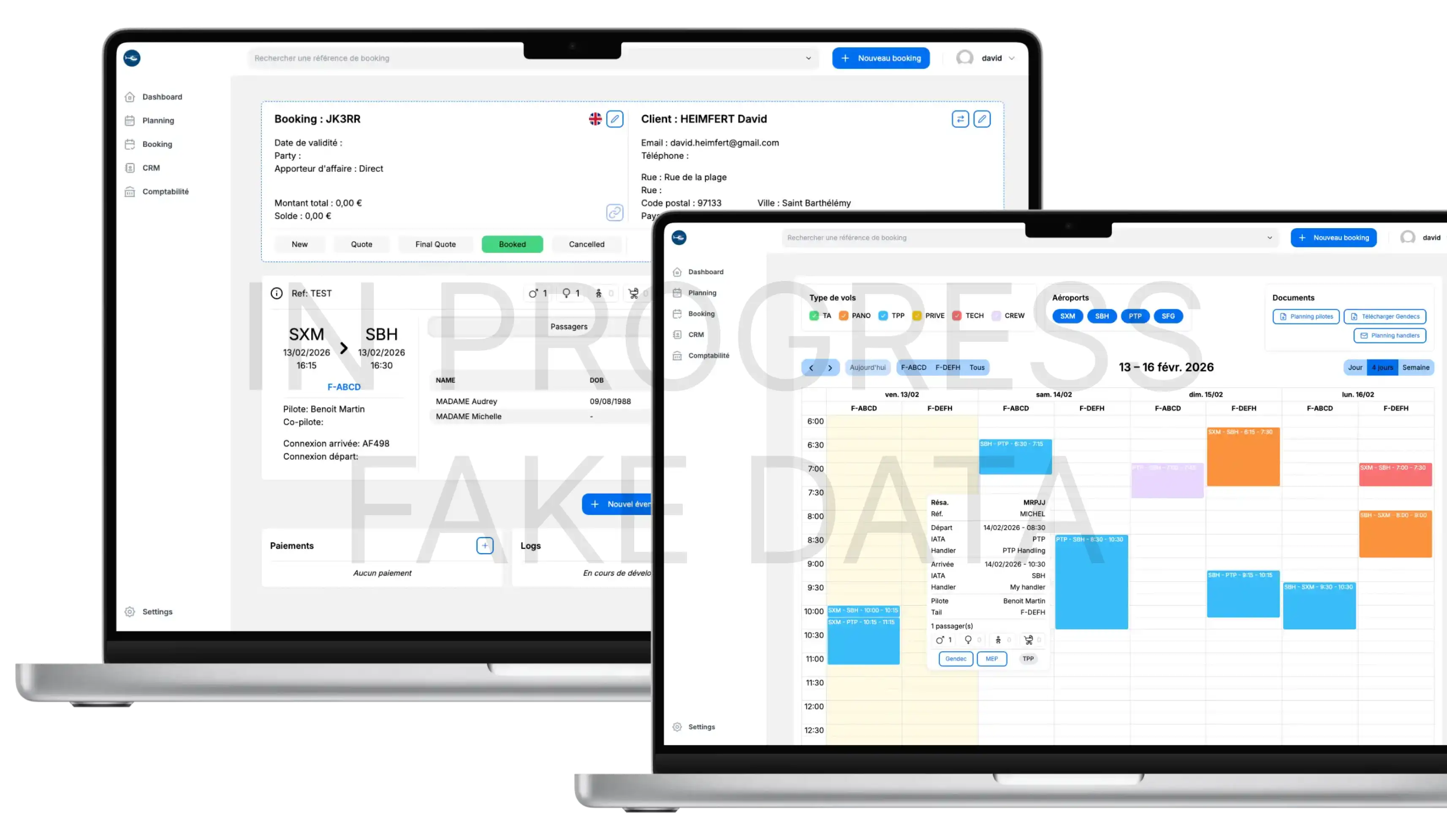 Compagnie XYZ mockup