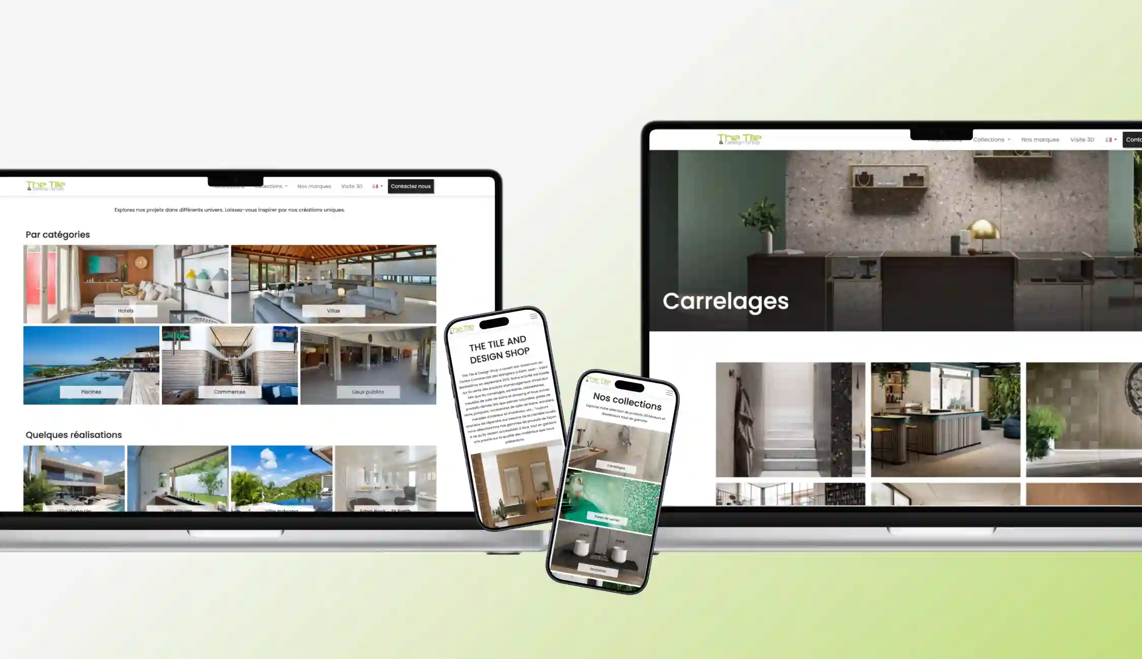 Tile & Design Shop mockup