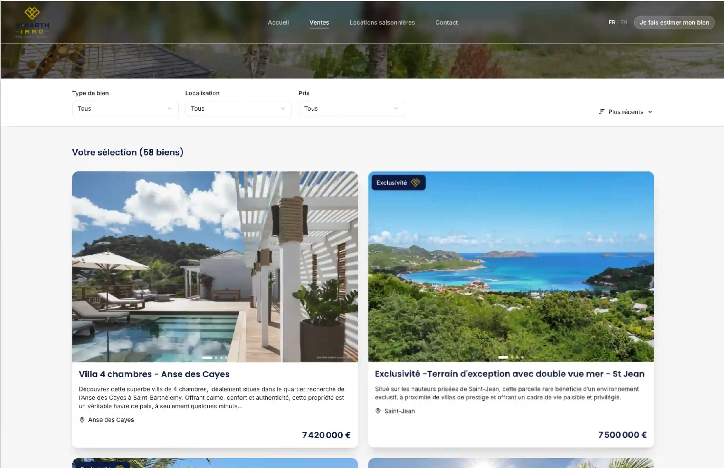 St Barth Immo mockup